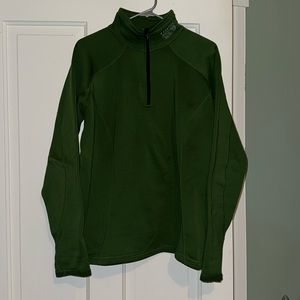 Green thermal quarter zip jacket